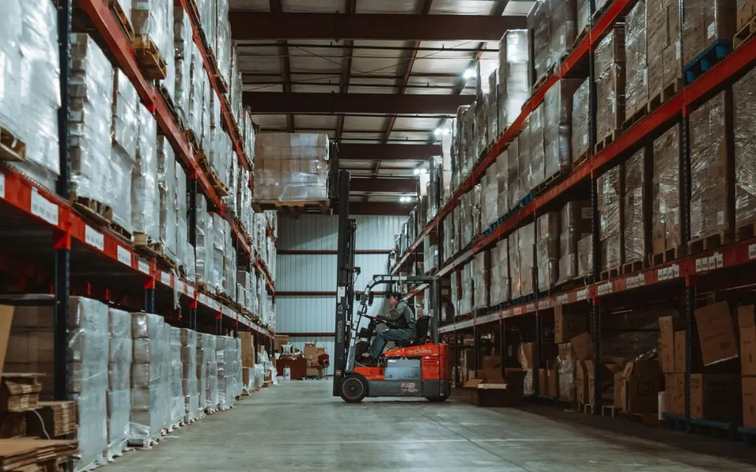gentleman on warehouse machinery