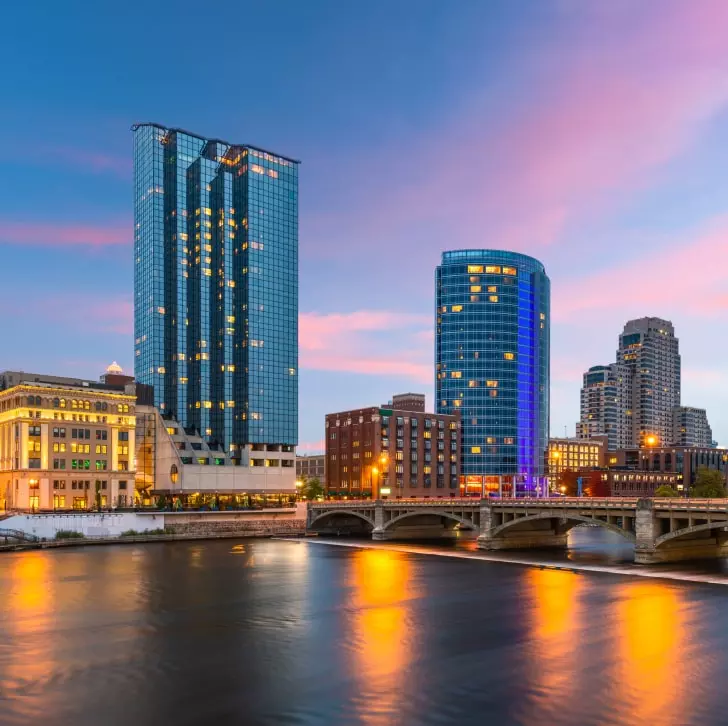 landscape view of Grand Rapids