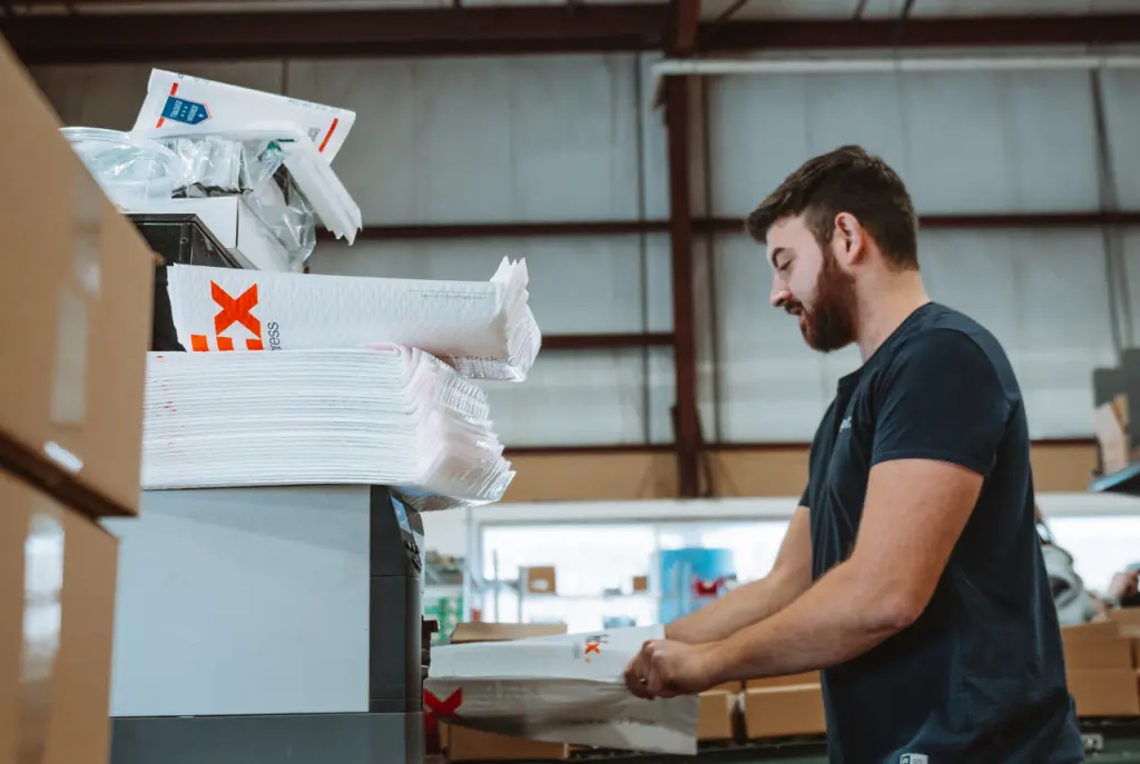 gentleman working in warehouse