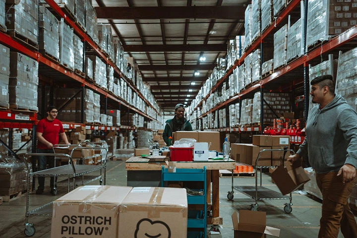inside of fulfillment center