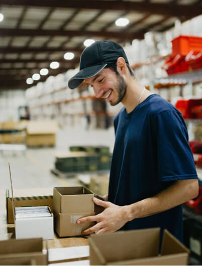 dropshipper packing boxes