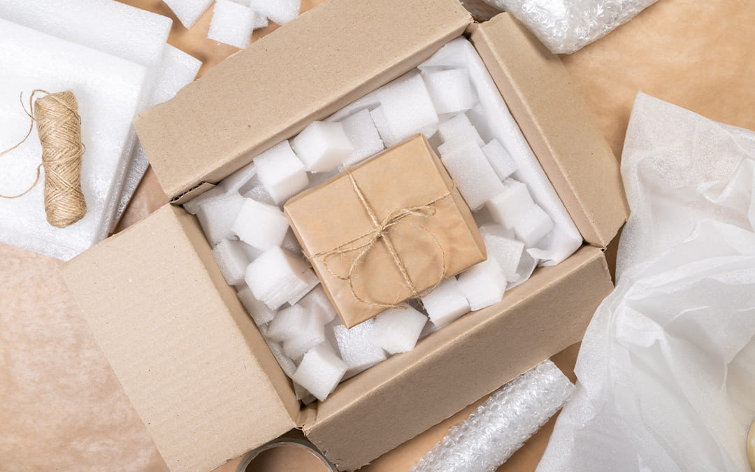 a box filled with dunange